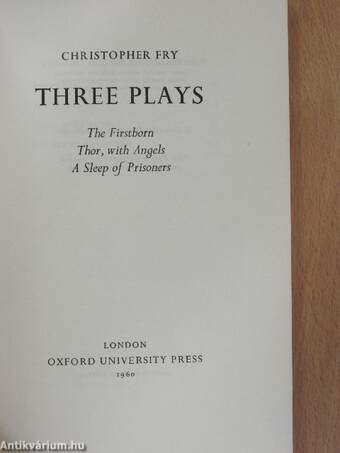 Three Plays