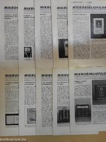 Mikrobibliofilok 1973-1976. (vegyes számok) (10 db)