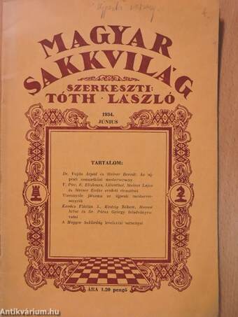 Magyar Sakkvilág 1934. június