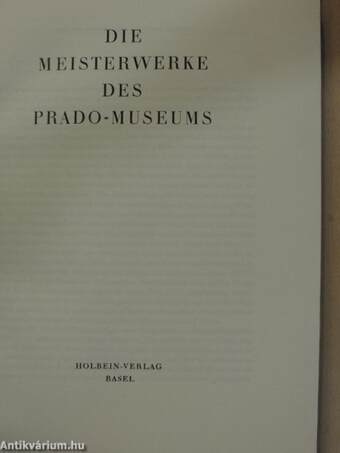 Die Meisterwerke des Prado-Museums