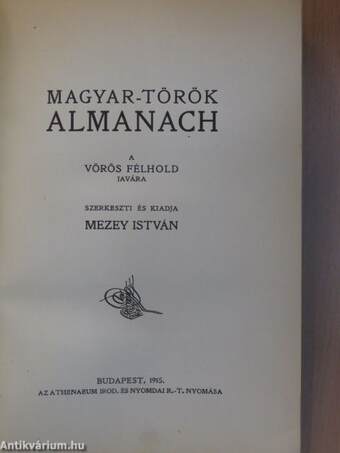 Magyar-török almanach