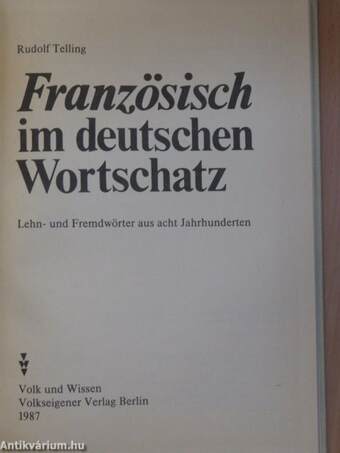 Französisch im deutschen Wortschatz