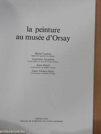 La peinture au musée d'Orsay