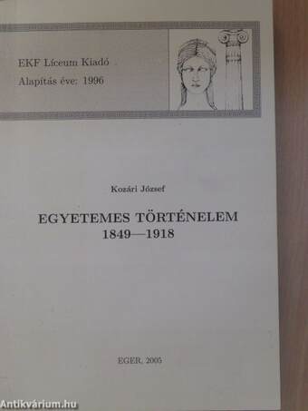 Egyetemes történelem 1849-1918