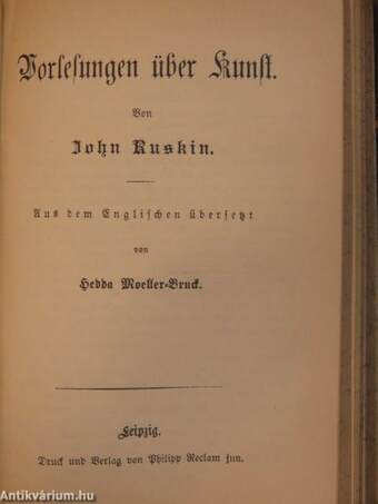 Élet és irodalom/Aesthetikai előtanulmányok/Vorlesungen über Kunst/Essays