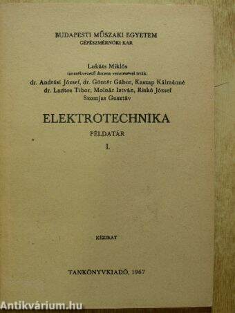 Elektrotechnika I.