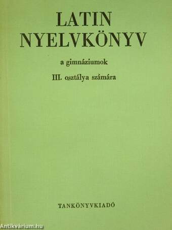 Latin nyelvkönyv III.