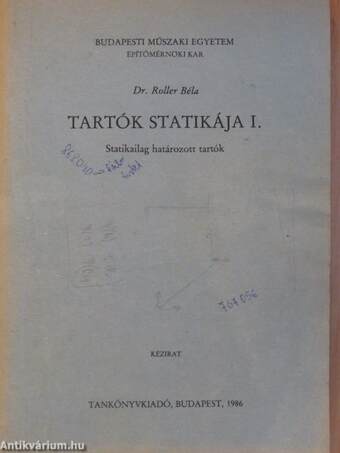 Tartók statikája I.