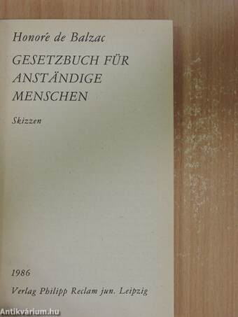 Gesetzbuch für anständige Menschen