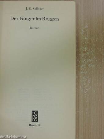 Der Fänger im Roggen