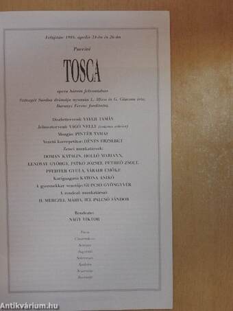 Puccini: Tosca