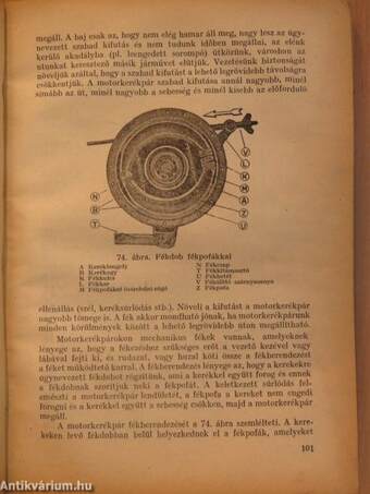 A motorkerékpár szerkezete és kezelése (rossz állapotú)