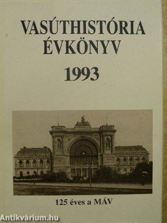 Vasúthistória évkönyv 1993.