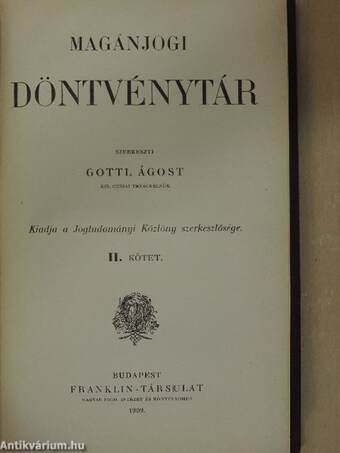 Magánjogi döntvénytár II.