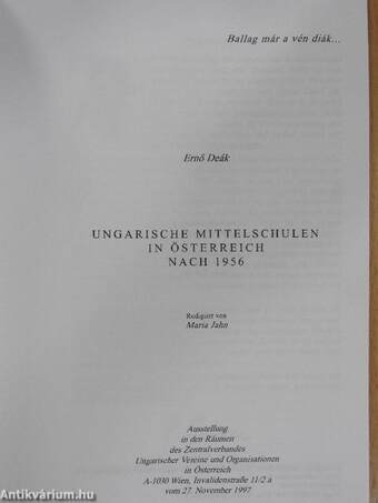 Ungarische Mittelschulen in Österreich nach 1956