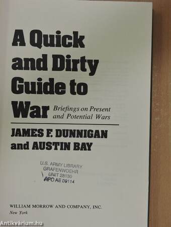 A Quick and Dirty Guide to War