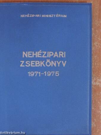 Nehézipari zsebkönyv 1971-1975