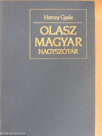 Olasz-magyar nagyszótár 1-2.