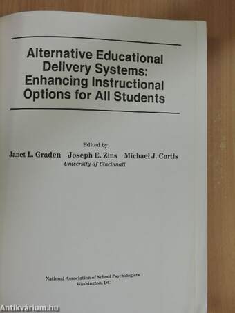 Alternative Educational Delivery Systems: Enhancing Instructional Options for All Students