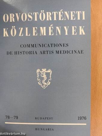 Orvostörténeti közlemények 78-79