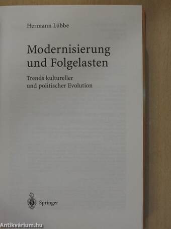 Modernisierung und Folgelasten