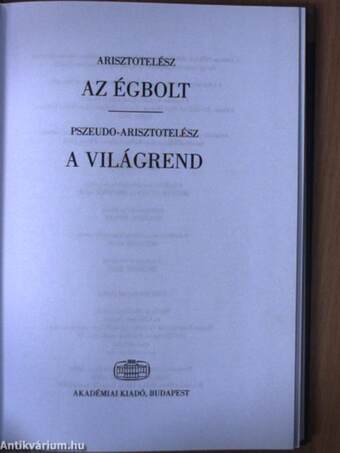 Az égbolt/A világrend