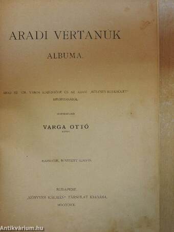 Aradi vértanúk albuma