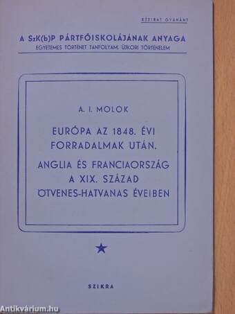 Európa az 1848. évi forradalmak után/Anglia és Franciaország a XIX. század ötvenes-hatvanas éveiben