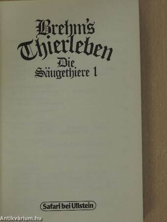 Brehm's Thierleben I-III.