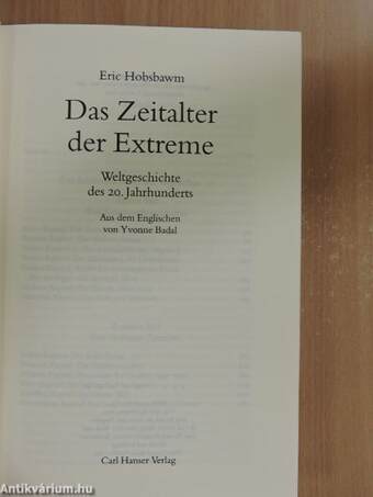 Das Zeitalter der Extreme