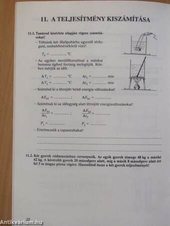 Fizika munkafüzet 13 éveseknek