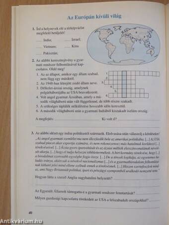 Történelem munkafüzet 8.