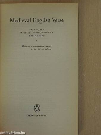 Medieval English Verse