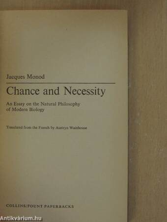 Chance and Necessity