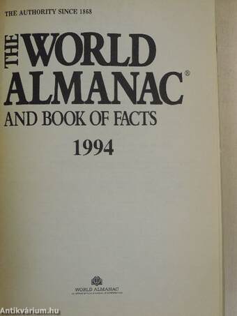 The World Almanac and Book of Facts 1994