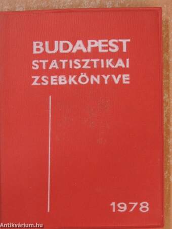 Budapest statisztikai zsebkönyve 1978