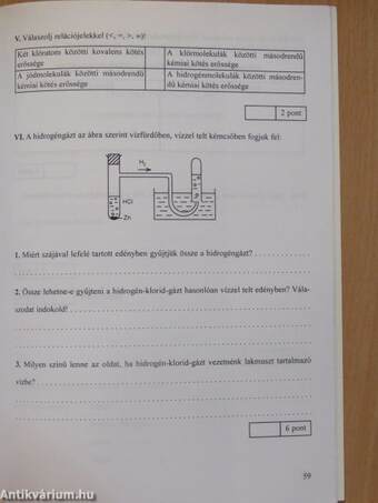 Kémia alapfokon I. - Témazáró feladatlapok