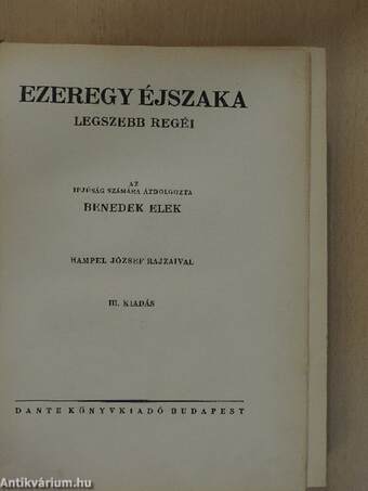 Ezeregy éjszaka legszebb regéi I-II.