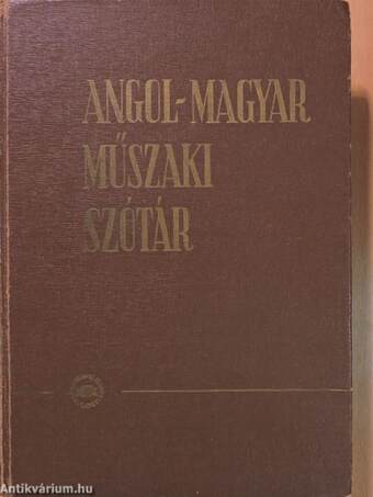 Angol-magyar műszaki szótár