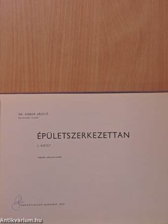 Épületszerkezettan I.