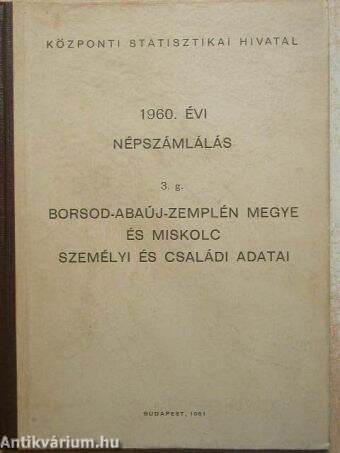 1960. évi népszámlálás 3. g