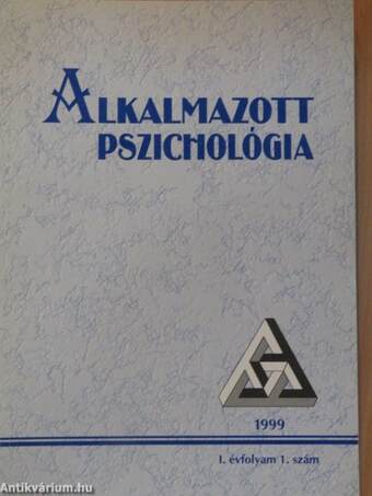 Alkalmazott Pszichológia 1999/1-4.