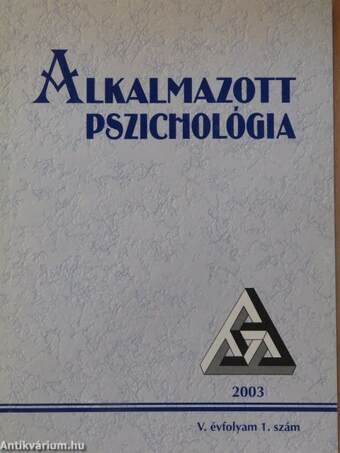 Alkalmazott Pszichológia 2003/1-4.