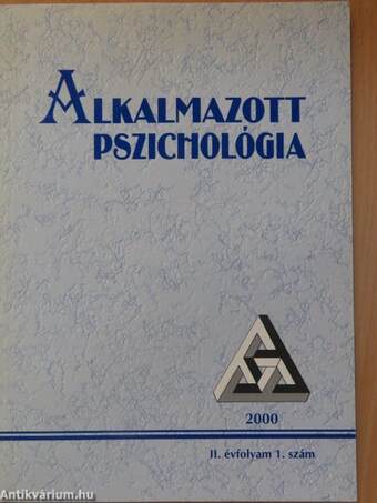 Alkalmazott Pszichológia 2000/1-4.