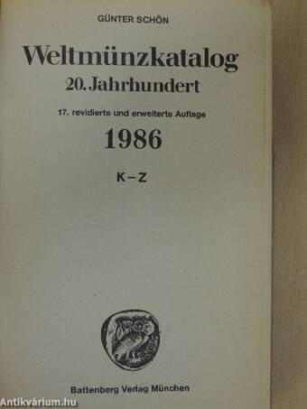 Weltmünzkatalog 1986. II. (töredék)