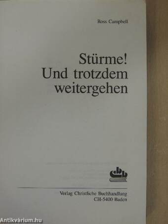 Stürme! Und trotzdem weitergehen