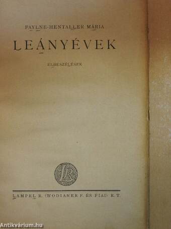 Leányévek