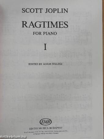 Ragtimes for piano I.