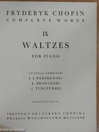 Waltzes for piano