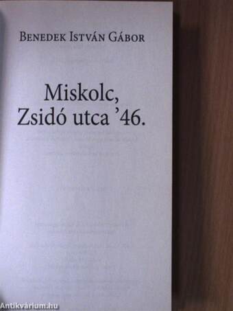 Miskolc, Zsidó utca '46.